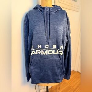 Men’s Under Armour Heathered blue pullover hoodie XL